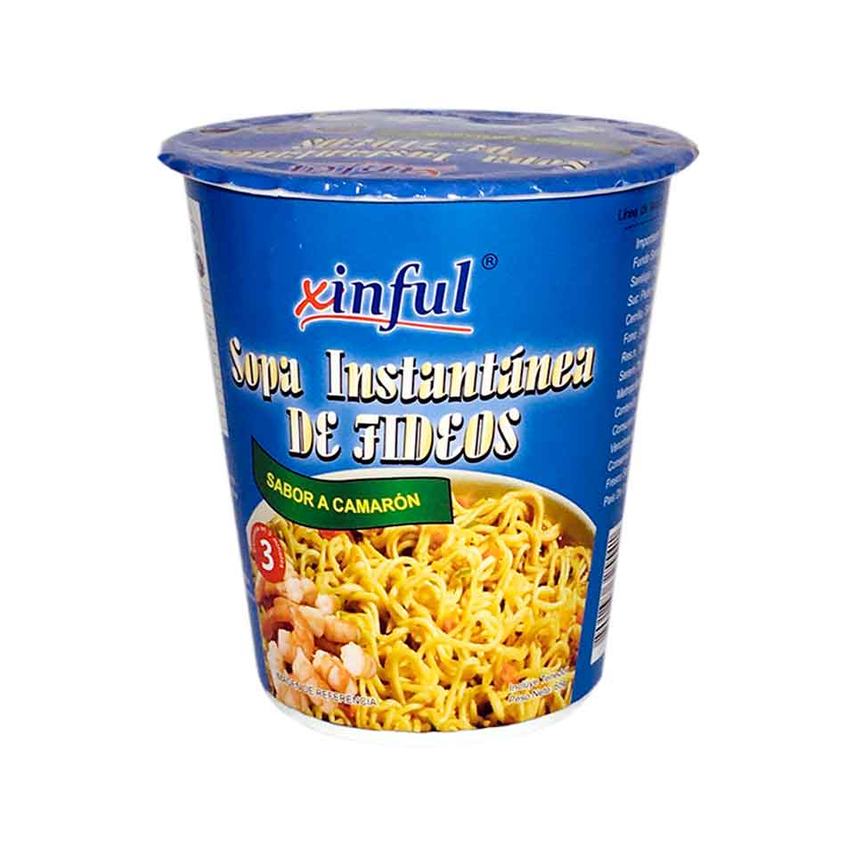 Xinful 65g Sopa Instantánea de Fideos Sabor a Camarón. – Amanecer